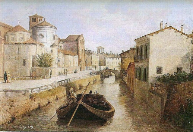 Anonimo, Naviglio di San Marco, 1830 circa