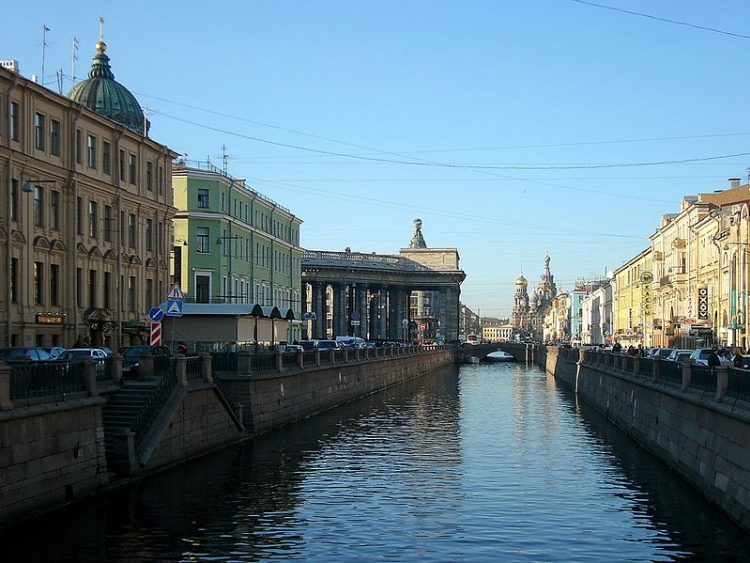 Canale Griboyedov nei pressi della Cattedrale di Kazan