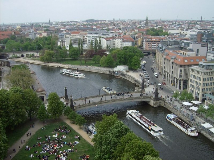 Il fiume Sprea a Berlino