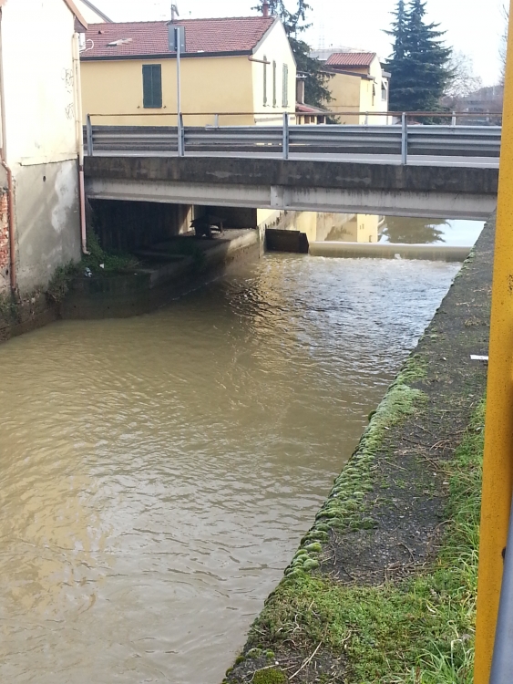 La Martesana al ponte di via Milano - Cologno Monzese - 6-01-2014