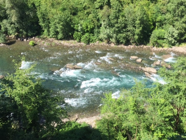 Il fiume Adda visto dal Santuario della Madonna della Rocchetta - maggio 2016