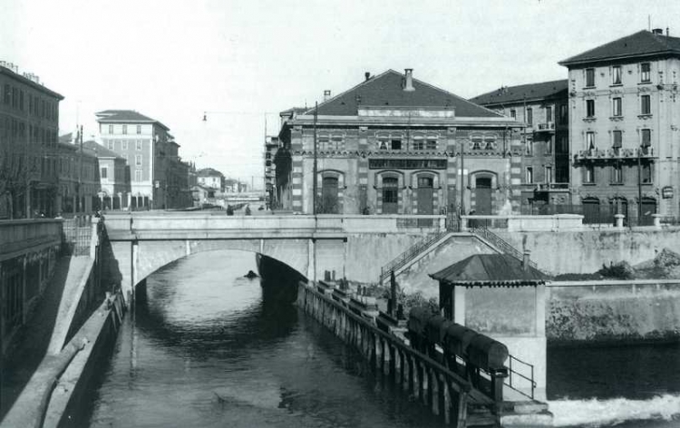 Naviglio Martesana ai bastioni di Porta Nuova