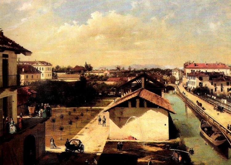 Angelo Inganni, Il Naviglio di San Marco, collezione privata