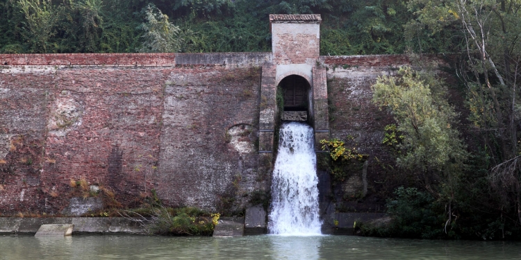 Chiusa di Casalecchio dalla quale origina il canale di Reno