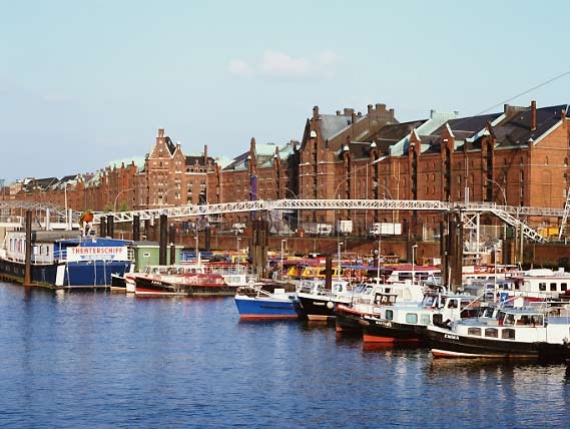 Amburgo e il distretto di Speicherstadt