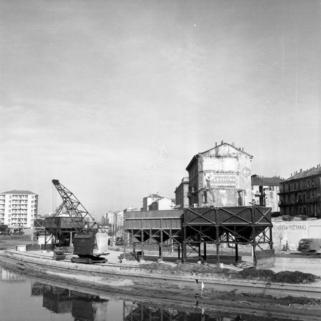 Ernesto Treccani, Darsena primi anni 50