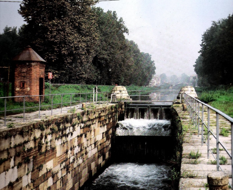 Pavia, tratto terminale del Naviglio Pavese