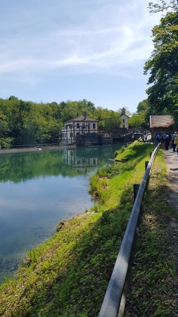 Casa Edison sulla Diga Poiret, Fiume Adda - maggio 2016