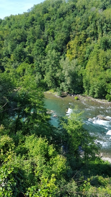 Il fiume Adda visto dal Santuario della Madonna della Rocchetta - maggio 2016