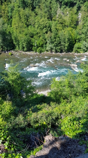 Il fiume Adda visto dal Santuario della Madonna della Rocchetta - maggio 2016