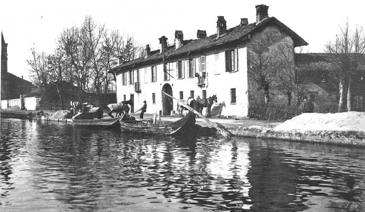 Il Naviglio Grande, Cascina Campagnola, 1910